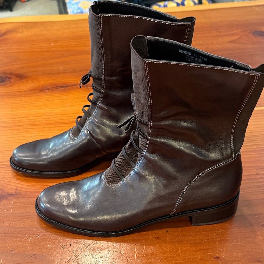 Laura Ashley Benson Brown Womens boots size 11 NWOB